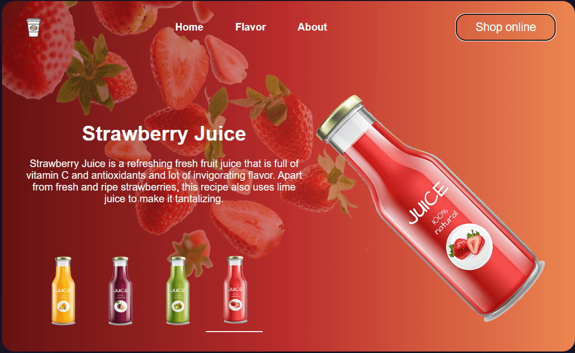 Fruit Juice Landing Page