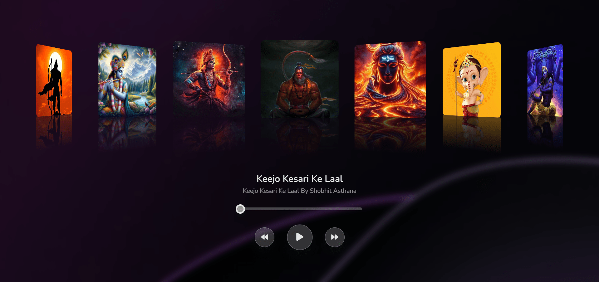 Music Player using HTML, CSS & JavaScript