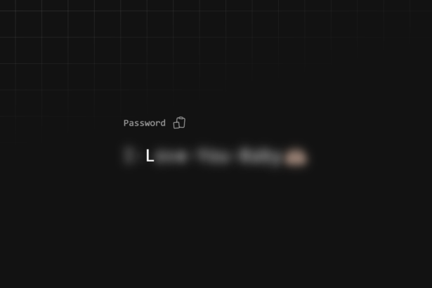 Hover to Reveal Password Animation