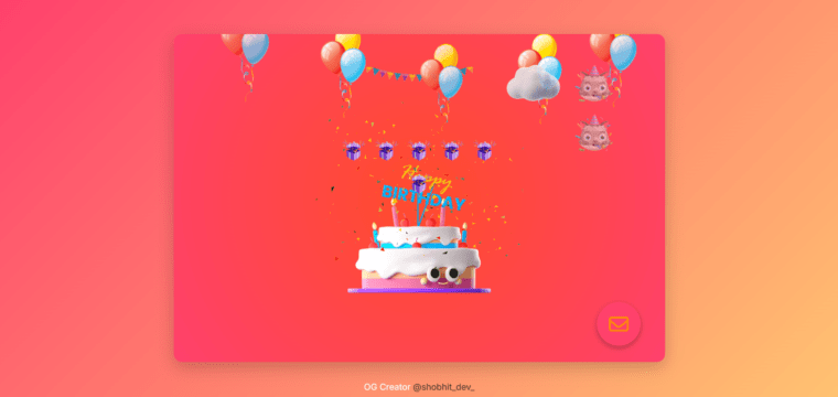 Happy Birthday Website Using HTML, CSS & JavaScript 🎂🎉 - Image 4