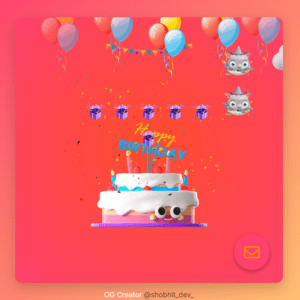 Happy Birthday Website Using HTML, CSS & JavaScript